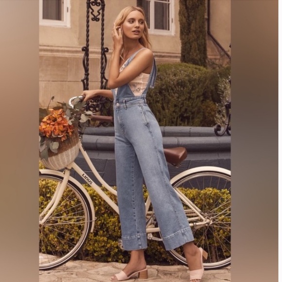 Free People Pants - Free People A-Line Denim Overalls